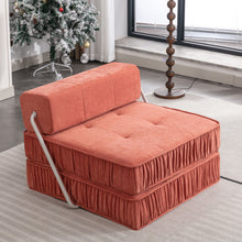 Load image into Gallery viewer, Folding Sofa With Removable Back Cushion, Convertible Futon Sleeper Chair
