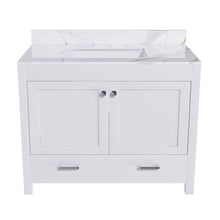 Load image into Gallery viewer, 43&quot; Bathroom Vanity, Multi Functional Cabinet With Doors And Drawer - White
