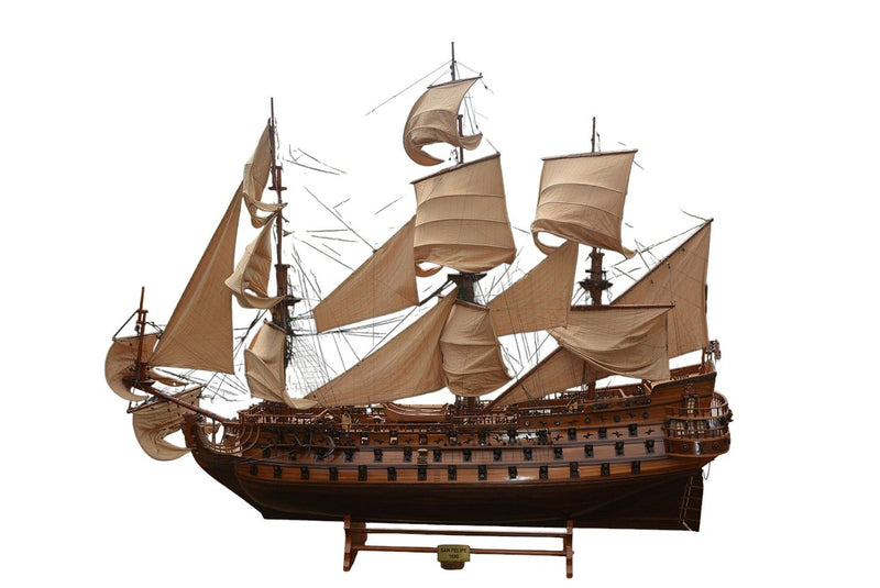 Hand Painted Boat (401972) - Brown