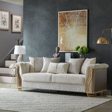 Load image into Gallery viewer, Chateau - Sofa - Cream / Brown
