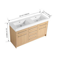 Load image into Gallery viewer, Freestanding Bathroom Vanity With Resin Sink, Soft-Closing Doors And Drawers
