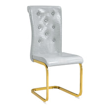 Load image into Gallery viewer, Elegant Design Alligator Skin Upholstered Dining Chairs
