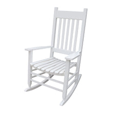 Load image into Gallery viewer, Classic Wooden Porch Rocker Chair Populus Wood Comfortable Design
