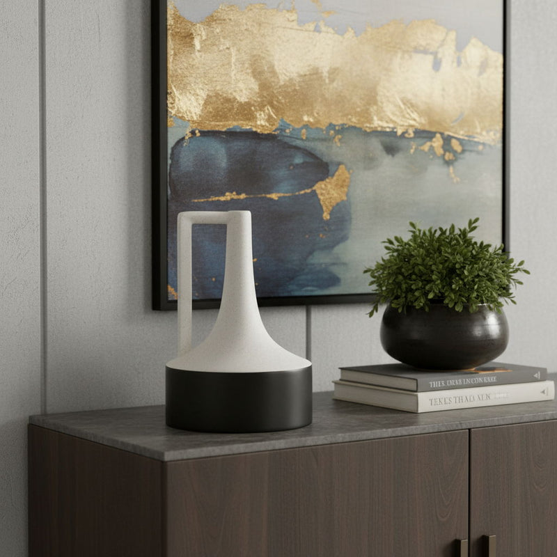 Ombre Jug Vase (608605) - Black / White