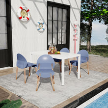 Load image into Gallery viewer, 4 Piece Set Of Single Chairs With Long Table
