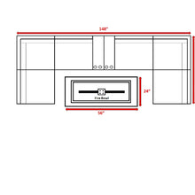 Load image into Gallery viewer, Outdoor Elegance Conversation Set With Fire Pit
