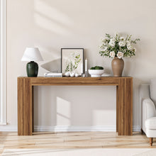 Load image into Gallery viewer, Farmhouse Style Extra Long Walnut Console Table
