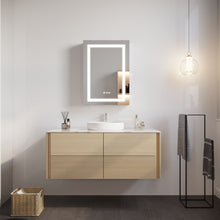 Load image into Gallery viewer, Bathroom Medicine Cabinet With LED Mirror, Anti-Fog, Waterproof, 3000K~6000K Single Door Lighted Bathroom Cabinet With Touch Swich
