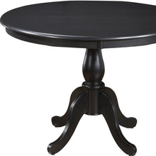 Load image into Gallery viewer, 42" Rounded Solid Manufactured Wood And Solid Wood Pedestal Base Dining Table - Black
