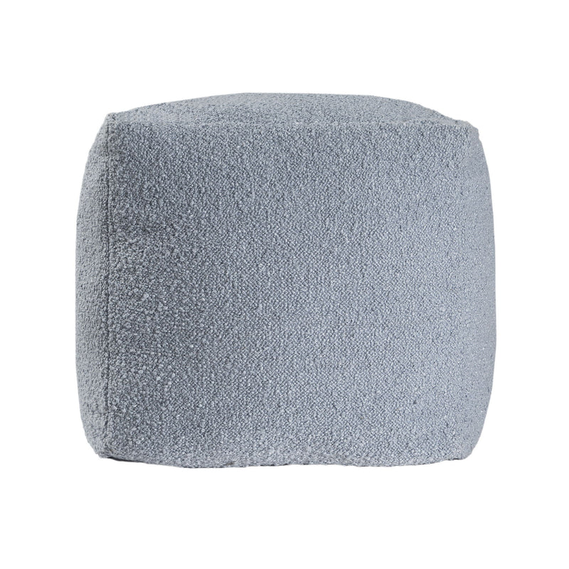 Boucle Pouf Ottoman - Blue