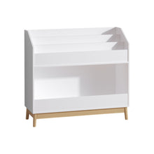 Load image into Gallery viewer, Bookcase Organizer With Storage, 3 Tier Toddler Book Display Shelf For Playroom - White
