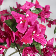 Load image into Gallery viewer, Artificial Bougainvillea Tree, Realistic Faux Potted Plant For Indoor Home Decor - Dark Pink / Green Leaves
