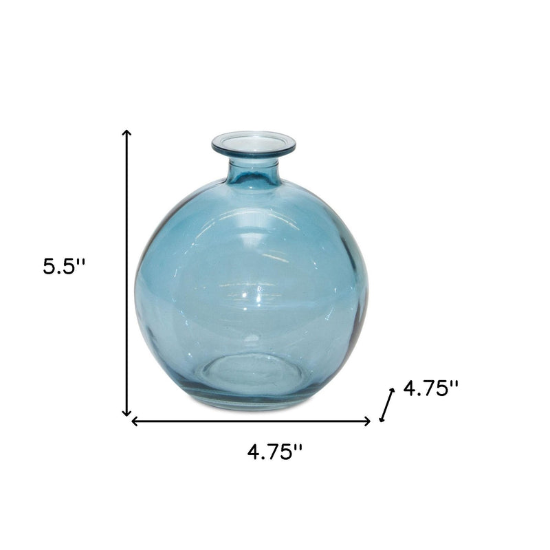 Round Table Vase (Set of 2) - Blue