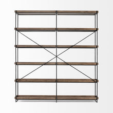 Load image into Gallery viewer, Five Tier Bookcase (380597) - Black / Brown
