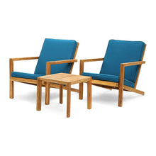 Load image into Gallery viewer, Celestaria - 3 Piece Outdoor Chat Set With Adirondack Chairs, Cushions And Side Table
