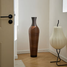 Load image into Gallery viewer, Tall Standing Designer Floor Vases With Elegant 2 Tone Finishes Ideal For Decorating Living Rooms, Bedrooms, Entryways Perfect For Decorating Your Home - Black / Gray
