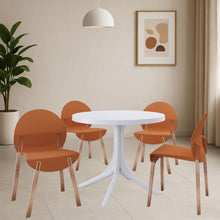 Load image into Gallery viewer, 4 Piece Set Of Single Chairs, Traditional Elements With Round Table
