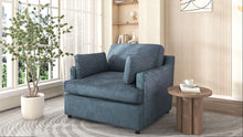 Load image into Gallery viewer, Oversized Accent Chair Comfortable Armrest Cushions, Versatile Neutral Style, Elegant Design, Durable Frame
