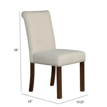 Load image into Gallery viewer, Dining Chair With Nailhead Trim (Set of 2) - Beige
