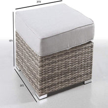 Load image into Gallery viewer, Stylish Outdoor Ottoman With Cushion For Comfort

