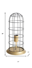 Load image into Gallery viewer, 38" Metal Round Bedside Lamp - Gold
