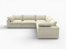Load image into Gallery viewer, Blend Modular L Shaped Five Piece Corner Sectional - Khaki
