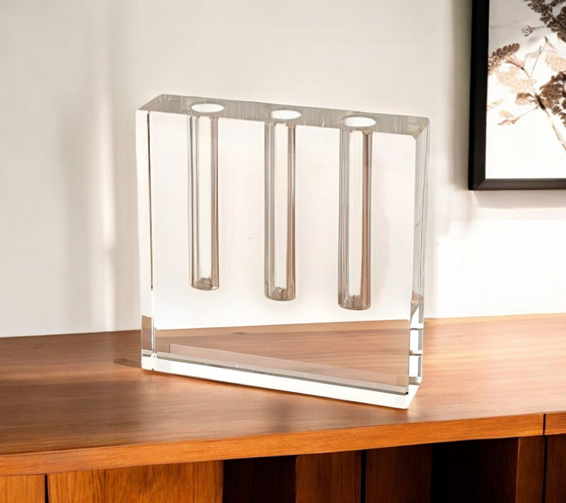 Square Table Vase (386770) - Clear