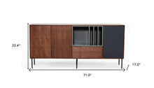 Load image into Gallery viewer, Urban Buffet Server - Warm Brown / Gray And Charcoal
