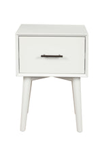 Load image into Gallery viewer, Wood End Table With Drawer - White
