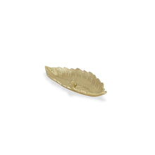 Load image into Gallery viewer, 10" Cast Iron Leaf Vanity Tray - Gold
