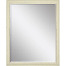 Load image into Gallery viewer, Distressed Wood Framed Accent Mirror - Ivory
