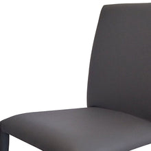 Load image into Gallery viewer, Upholstered Faux Leather Dining Side Chairs (Set of 4) - Gray
