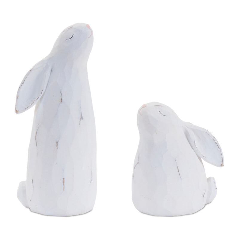 Bunny Rabbit Figurines (Set of 4) - White