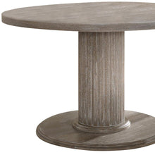 Load image into Gallery viewer, 47" Wood Pedestal Base Round Top Dining Table - Gray
