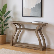 Load image into Gallery viewer, Floor Shelf Console Table With Storage - Taupe
