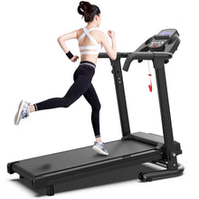 Load image into Gallery viewer, 2.5Hp Portable Treadmill With Handles, App Control &amp; LED Display - Black
