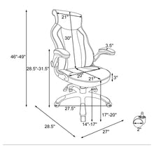 Load image into Gallery viewer, Adjustable Height Office Chair With Ergonomic Design And Swivel Mechanism - Black
