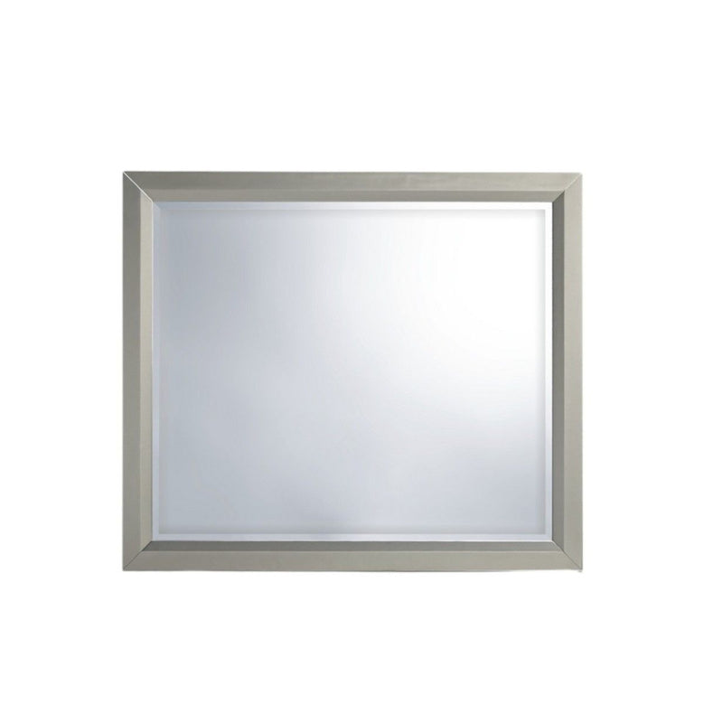 36" Framed Dresser Mount Mirror - Silver