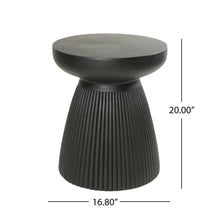 Load image into Gallery viewer, Outdoor Side Table - Matte Black
