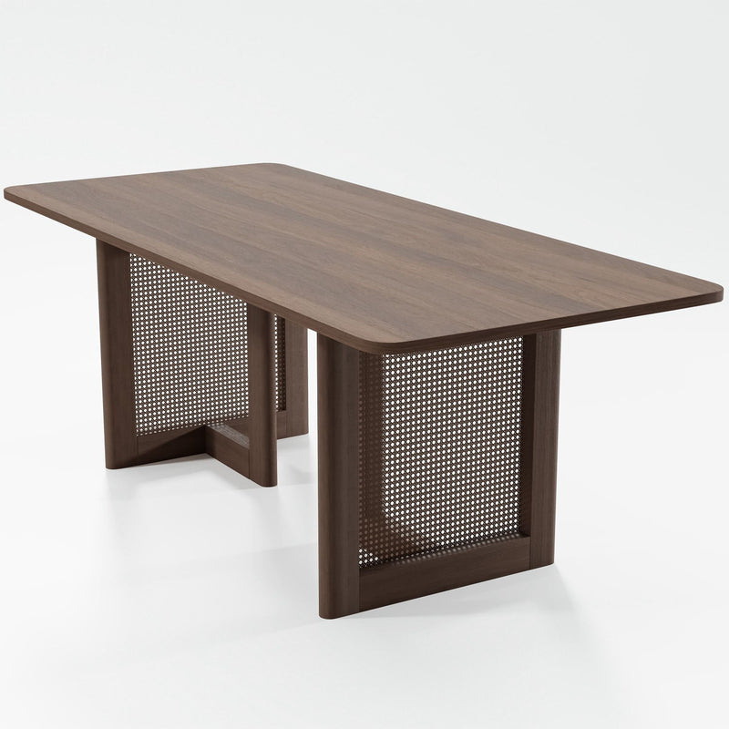 Wood Square Bar Table - Walnut