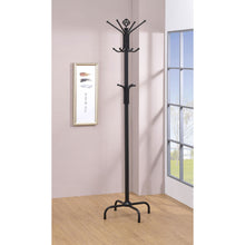 Load image into Gallery viewer, Coat Rack With 3 Tier Hooks For Entryway - Black
