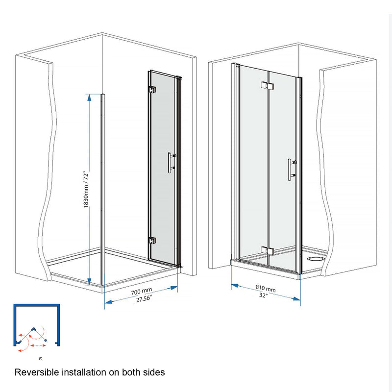 Bifold Shower Door
