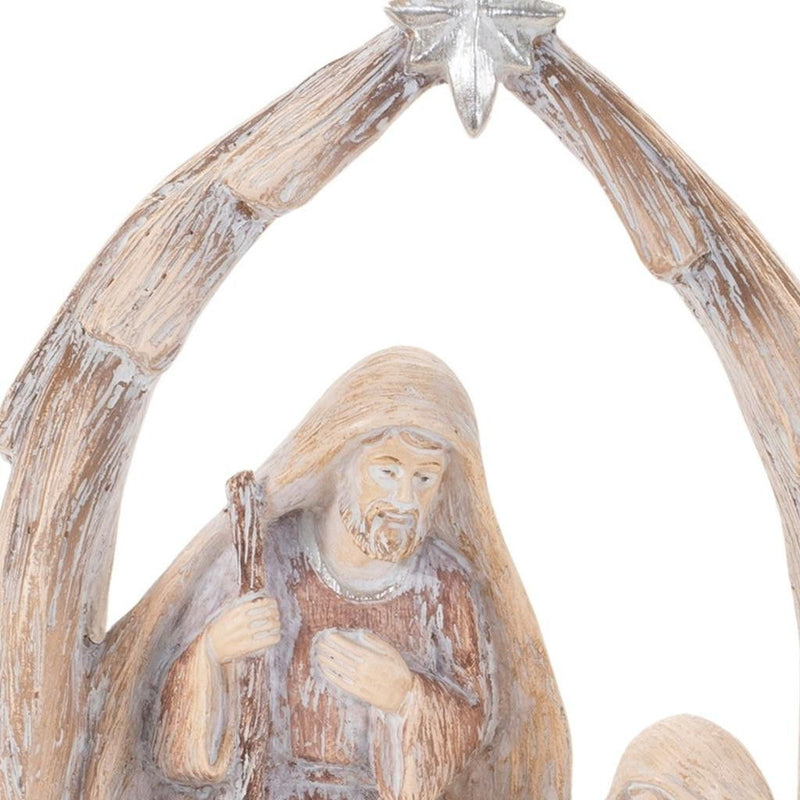 Christmas Tabletop Sculpture - Beige / Gray