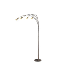 Load image into Gallery viewer, Four Lights LED Arc Floor Lamp - Nickel
