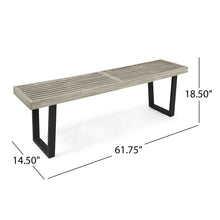 Load image into Gallery viewer, Intrinsic - Outdoor Dining Bench With Slat Top

