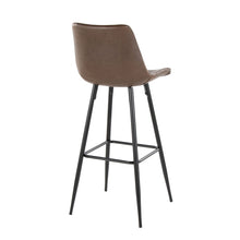 Load image into Gallery viewer, Durango - Industrial / Urban Fixed Height Counter Stool Square Footrest (Set of 2) - Black / Espresso
