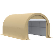 Load image into Gallery viewer, Outsunny - 10' x 16' Carport, Heavy Duty Portable Garage Storage Tent With Large Zippered Door, Anti-Uv Pe Canopy Cover For Car, Truck, Boat, Motorcycle, Bike, Garden Tools, Outdoor Work
