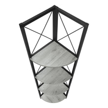 Load image into Gallery viewer, Four Tier Corner Bookcase - Gray
