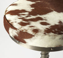 Load image into Gallery viewer, Swivel Backless Bar Chair - Brown / White
