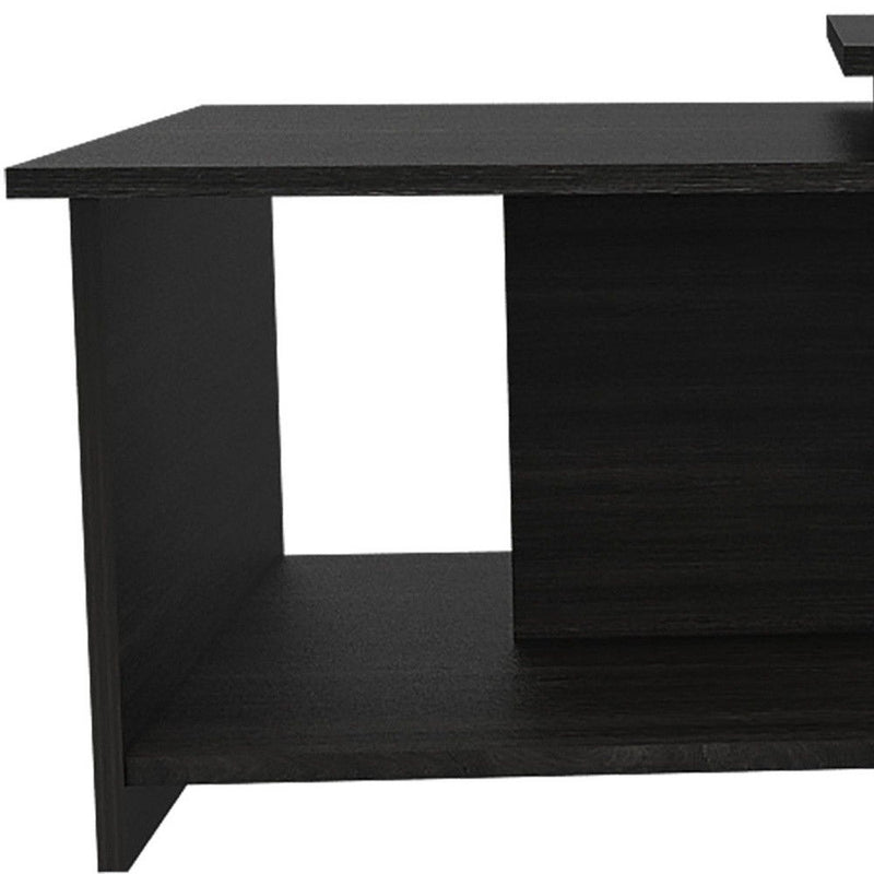 Manufactured Wood Rectangular Coffee Table - Black